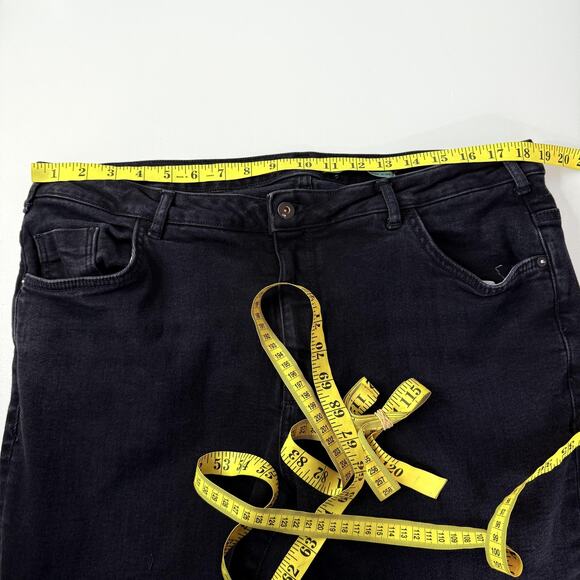 Anthropologie The Denim Boot Jeans Womens 18W Black Bootcut Stretch Plus Size - Picture 15 of 16